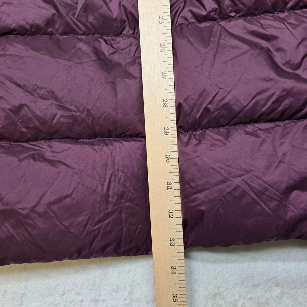 Michael Kors Down Puffer Coat Womens XS Plum‎ Purple Gold Hardware Packable